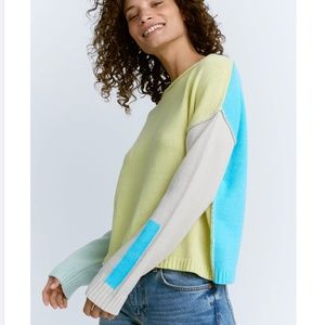 Lisa Todd Color Crush Sweater Sundial XS NWOT